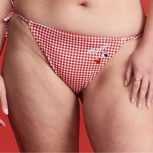 Old Navy Red Gingham Bikini Bottom